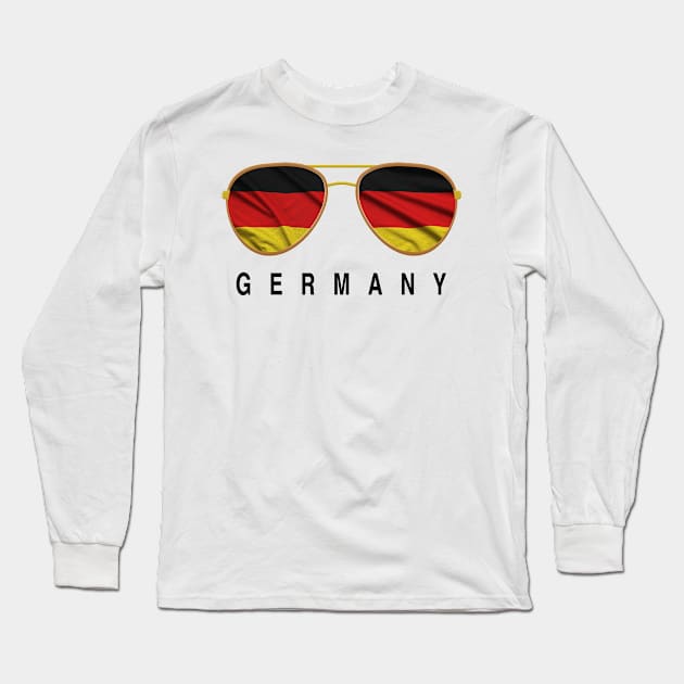 Germany  Sunglasses, Germany  Flag, Germany  gift ,German Long Sleeve T-Shirt by JayD World